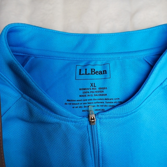 L.L.Bean Women’s XL Blue Half Zip Active Pullover Top - Picture 7 of 7